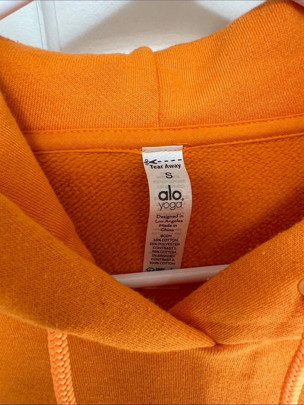 ALO Yoga Chill Cropped Hoodie - Tangerine